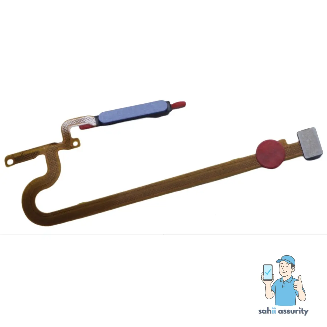 Fingerprint Sensor with Flex Cable for Vivo T2x India Black